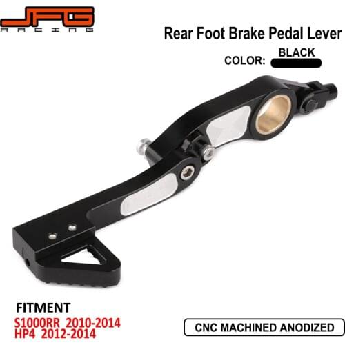 Motorcycle CNC Aluminum Rear Foot Brake Pedal Lever Adjustable For BMW S1000RR 2010 2011 2012 2013 2014 HP4 2012 2013 2014