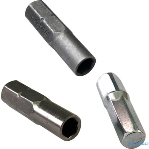 Tool Steel Bits Set Screwdriver Extra Hard 6.35mm 1/4" Insert Bit Adapter to 4mm