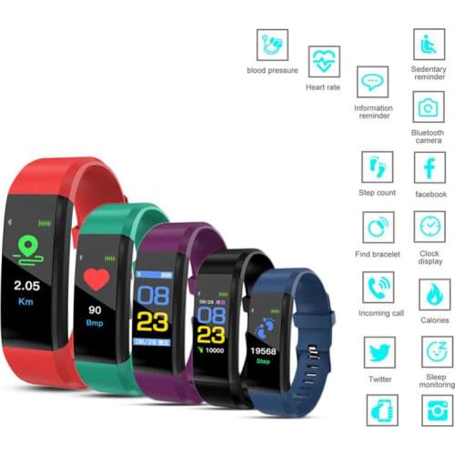NEW Smart Bracelet Smartwatch Heart Rate Blood Pressure Monitor Fitness Pedometer Wristband For Android xiaomi huawei IOS Phone