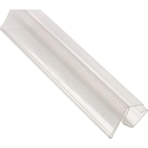 20cm Plastic Pvc Clear Shelf Talker Sign Holder Clip Strip for Wooden Shelf Edge