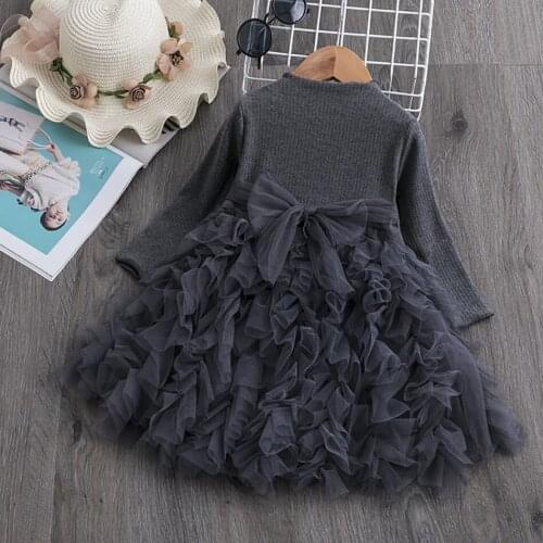 Fashion Princess Girls Autumn Long Sleeve Dress Clothing Toddler Tutu Kids Costume Christmas Little Girl Clothes Dress Up