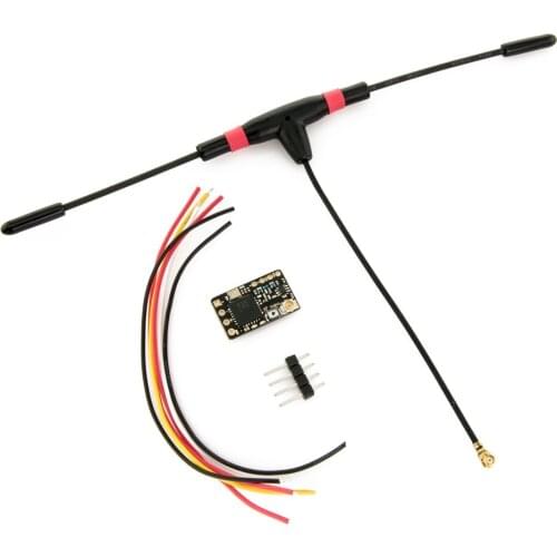 Full range TBS Crossfire NANO Receiver with Immortal T Antenna Mini 915MHz Rx for mini- and micro-quads