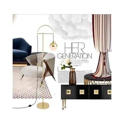 Postmodern Nordic style ball study adornment art designer example room sitting room bedroom floor lamp