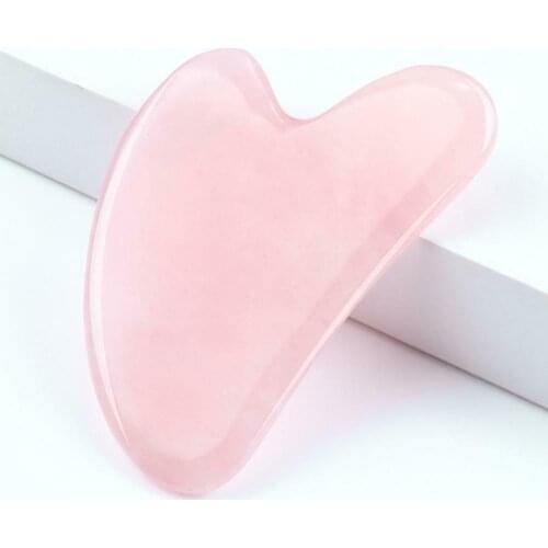 Natural Jade Gua Sha Scraping Massage Scraper Face Massage Roller Board Quartz Facial Eye Care GuaSha Tool Face Lifting Massager