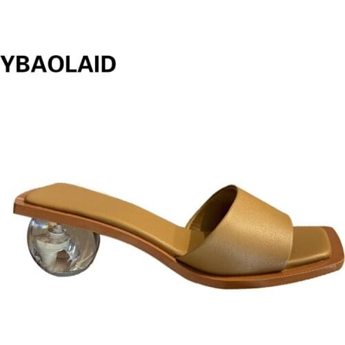 Open Toe Special-shaped Transparent Crystal High-heel Sandals for The Summer of 2021 New Style Catwalk Sandals for Outer Wear