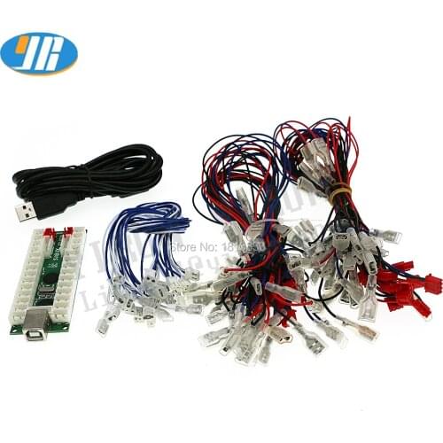 LED USB Board Encoder 2 Player USB To PC Raspberry Pi Joystick Controller For 5V Led Light Push Button