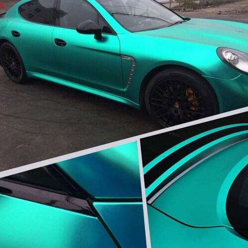 Dark Green Satin Matte Chrome Finish Vinyl Wrap Film Decal Sheet DIY Easy to Use Air-Release Adhesive 60"x20"/152x50cm