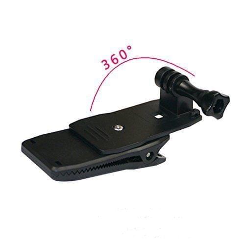360 Degree Rotary Backpack Clip Fast Clamp Mount for GoPro HD Hero SJCAM XIAOMI