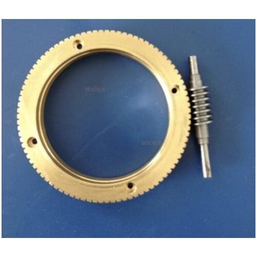 1Set Outer Diameter:72mm 0.8M-90T Worm Gear Rod Speed Ratio 1:90