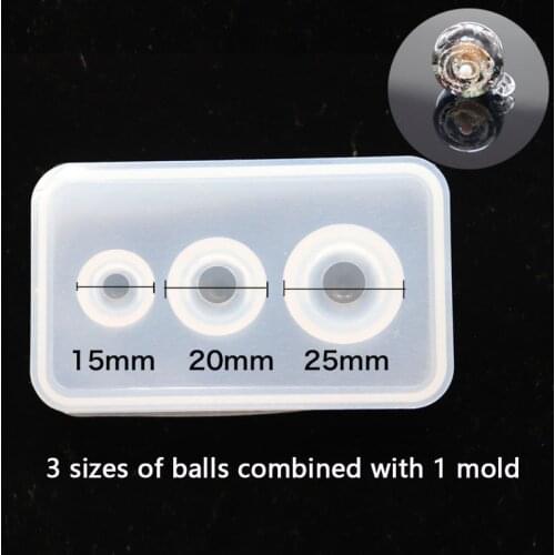 1PC Different Sizes Universe Ball Shpe Type Epoxy Resin Molds for Jewelry Pendant Silicone Jewelry Tools