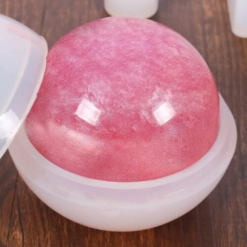 19 Pack Large Resin Silicone Molds Kit Cube Pyramid Sphere Diamond Resin Molds M89E