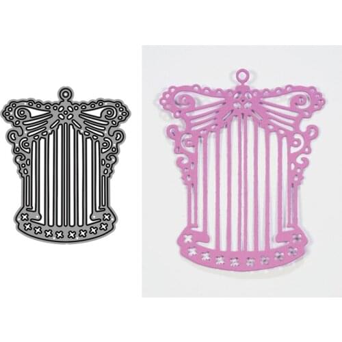 2019 New Arrival birdcage Metal Cutting Dies 3D DIY Scrapbooking Carbon Sharp Craft Die Photo Invitation Cards Decoration