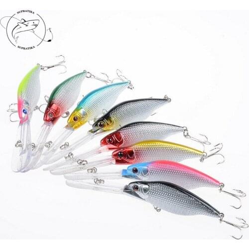 8Pcs/Lot 11cm/9.2g Lifelike Sea Fishing Minnow Lures Floating Artificial Hard Baits Crankbait Swimbait Wobblers For Fishing