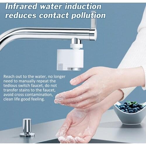 Automatic Induction Water Saving Faucet Smart Sensor Nozzle Tap Infrared Device Adjustable Water Saver for Kitchen Bathroom