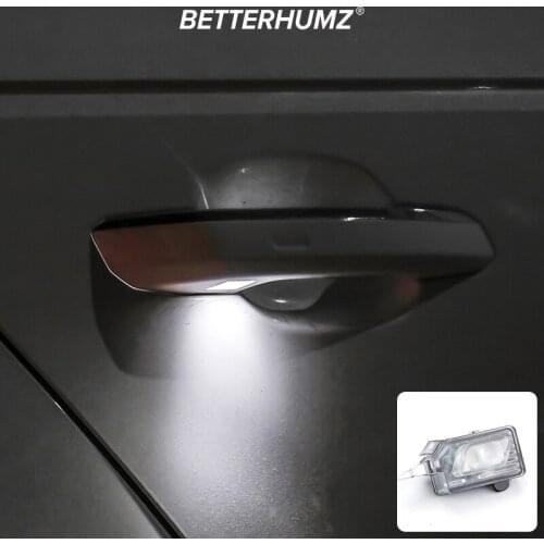 BETTERHUMZ LED Door Handle Exterior Door Handle light Door knob Welcome Light For Audi A4 A5 2017-2019 Car Accessories
