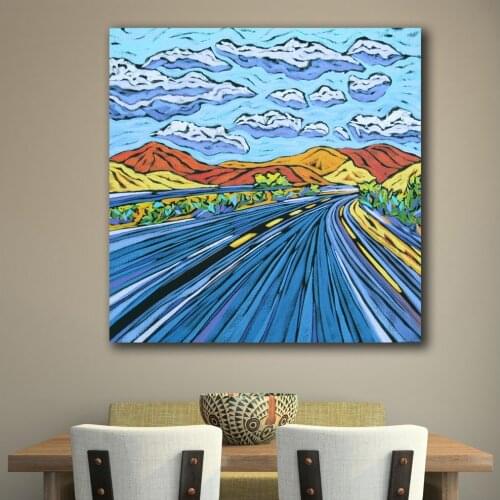 Large size Printing Oil Painting Graffiti Monique Straub wall art canvas prints pictures for living room and bedroom No Frame