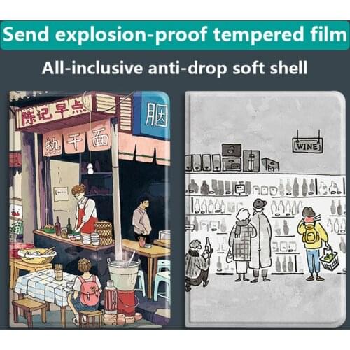 For ipad pro 11 air 4 3 mini 4 5 case 2020 Elegant white new style anti-fall protective cover with pen slot