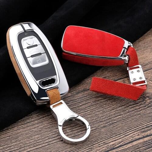 2019 New Key Case Cover For Audi A6 A8 Q7 A4 B9 A4L A5 Q3 TT 2016 2017 2018 Remote Key Shell Cover Car Styling