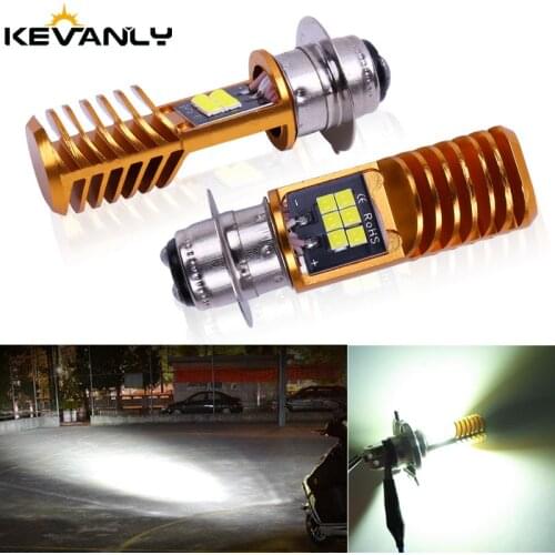 1PC P15D H6M BA20D H4 6000K Motorcycle Headlight Super Bright 3030LED Motorcycle Scooter Light lamp Moto Accessories Moto DRL