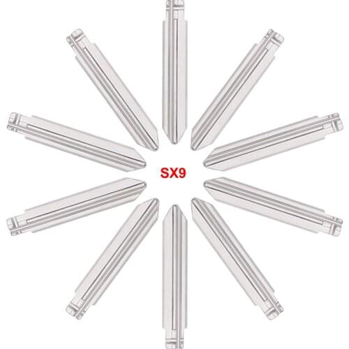 Keyecu 10 Pieces SX9 KEYDIY Universal Remotes Flip Key Blade for Citroen Elysee