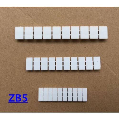 ZB5 Blank UK3N UKK3 USLKG3 Din Rail Terminal Blocks Maker Strips Label ZB5