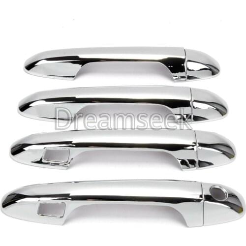 Door Handle Cover For Toyota Highlander 2014 2015 2016 With Smart Key Hole ABS Chrome Molding Trim Exterior Decoration