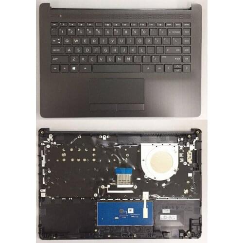 L48648-001 FOR HP 14-DK 14S-DP 14S-DF 14S-CR 14S-CF palmrest US keyboard upper cover Touchpad TNP-I130 Silver and Black