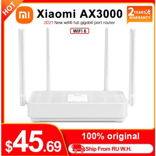 New Xiaomi Redmi Router AX6 Wifi 6 Mesh Gigabit 2.4G/5.0GHz Dual-Band Wireless Router Signal Amplifier 6 High Gain Antennas