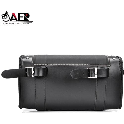 Motorcycle PU Leather Saddle Side Back Tail Pouch Tool Bag Moto Motorbike Black Saddle Luggage Side Back Tail Bag Storage