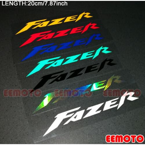 Motorcycle helmet Body Shell Tank Pad Motorbike Fairing Reflective Decals Red Black Blue Stickers for FAZER 150 250 400