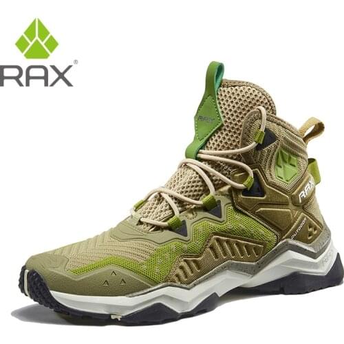 Rax Mens Outdoor Sports Hiking Shoes Breathable Mountain Climbing Boots Lightweight Tourism Trekking Shoes D0727