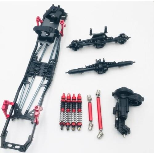 High simulation all metal climbing car chassis KIT Two-speed gearbox for AXIAL 90046 313mm Wheelbase