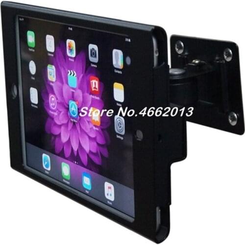 For mini iPad wall security mounting with anti-theft enclosue lock mount bracket display on hotel shop restaurant store school