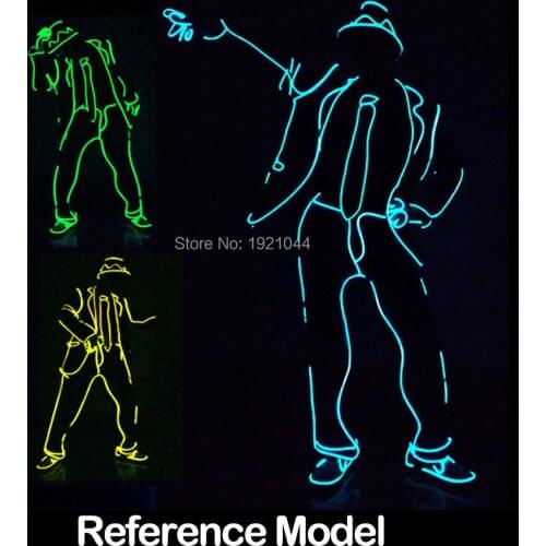 New Stage Performance Costumes Clothing Costume Glowing Party Supplies EL Wire Suits Rave Costumes