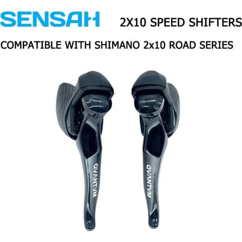 SENSAH QVANTVM Road Bike Shifter 2x10 Speed 20 Speed Bicycle Derailleur Shifter For Shimano Sora Tiagra Claris 2x10V R7000 4700