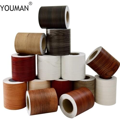 Self-adhesive baseboard wall stickers solid color corner pvc waterproof windowsill waist line tile transmission waist line 10 M