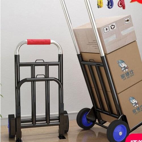Folding and retractable trolley for home shopping, compression-resistant and wear-resistant luggage carrying King shopping trail