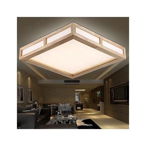 LED Modern home lighting wood living room ceiling lights New concept design wood ceiling lamp for bedroom home 110-220V