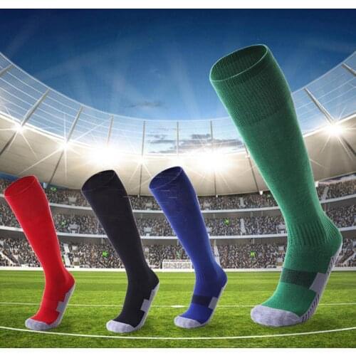 Thicken Adult Kids Professional Soccer Socks Football Club Breathable Knee High Training Long Stocking Sports Sock for Boys Girl