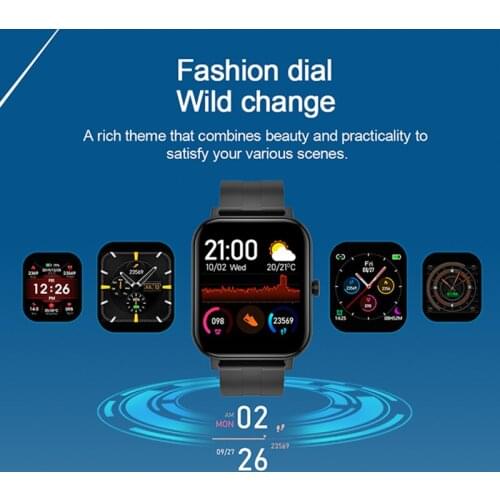 T22 Smart Watch Men Heart Rate Monitor IP67 Waterproof Full Touch Screen weather Fitness Tracker Smart Bracelet