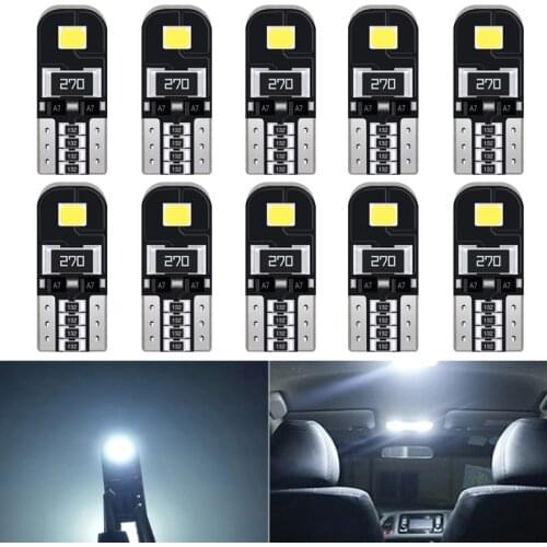A pack T10 W5W LED Interior Car Lights 194 168 Auto Led Lamp for Peugeot 307 206 207 306 308 406 508 307 406 3008 2008 5008 301