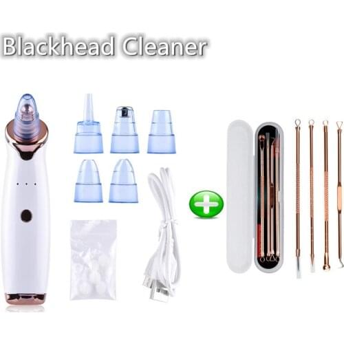 Portable Blackhead Remover Acne Pimple Removal Vacuum Suction Face Deep Nose Cleaner Pore Facial Diamond Beauty Clean Skin Tools