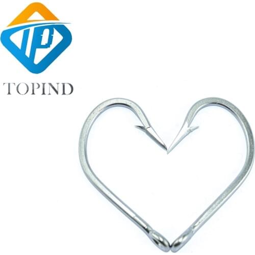 100pc 7731 Stainless Steel Fishing Hooks Super Large Sharp Strong Thick Big Game Fish Tuna Bait Fishing Hook Size 11/0-13/0