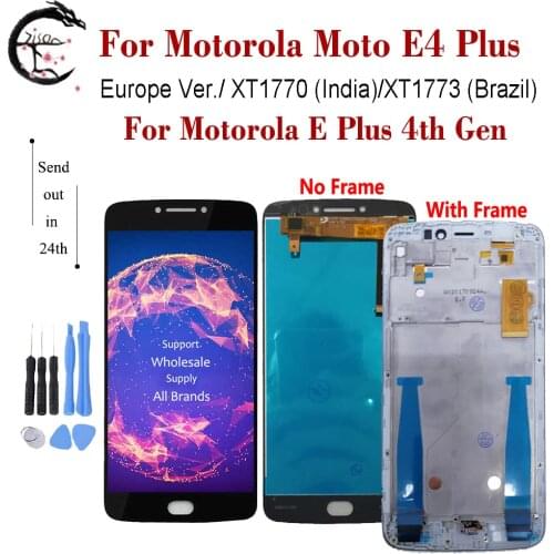 5.5" LCD With Frame For Motorola Moto E4 Plus XT1770 XT1773 Display E Plus 4th Gen Screen Touch Digitizer Assembly EU Brazil Ver