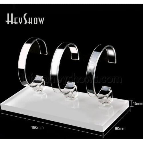 10x Acrylic Apple Watch Display Stand Transparent Smart Watch Holder iWatch Base Universal For Retail Apple Store For 3 Watches