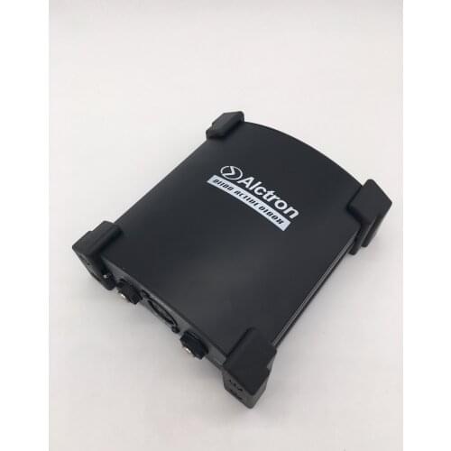 Alctron DI100 Active DI box line balancer convert HI-Z signal to LO-Z XLR for guitar recording,stage performance and studio room