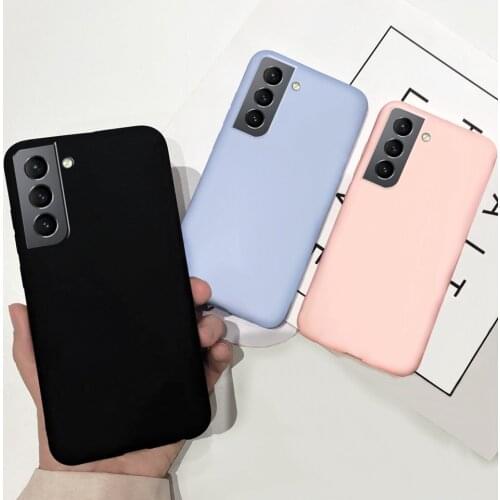 Case for Samsung S21 Plus Case Liquid Candy Color Silicon Back Bumper For Samsung Galaxy S21+ S 21 Samsung S215G Phone Cover