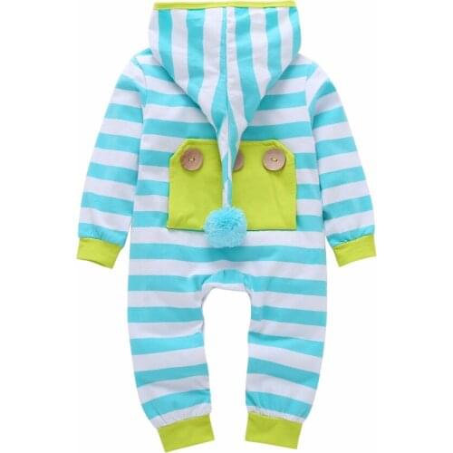 2020 New baby Rompers Jumpsuit Long Sleeve Hooded Infant Clothing Outfit Baby Girl Boy clothes Newborn Playsuit roupa infantil