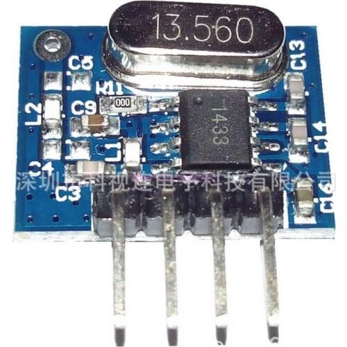 Dhl or fedex 1000pcs Wireless RF Module 433Mhz Superheterodyne Transmitter For Gate Garage Door Kits Remote Control