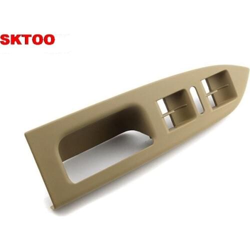 For Volkswagen Touran, glass lifter switch box, door handle, handle the left front door frame door armrest door armrest (Beige)